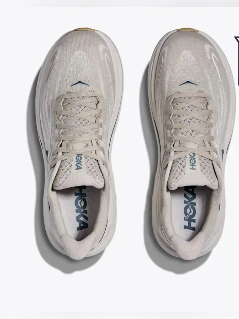 HOKA Clifton 10 Men's Running Shoe -Putty / Grout men size 12D gently used